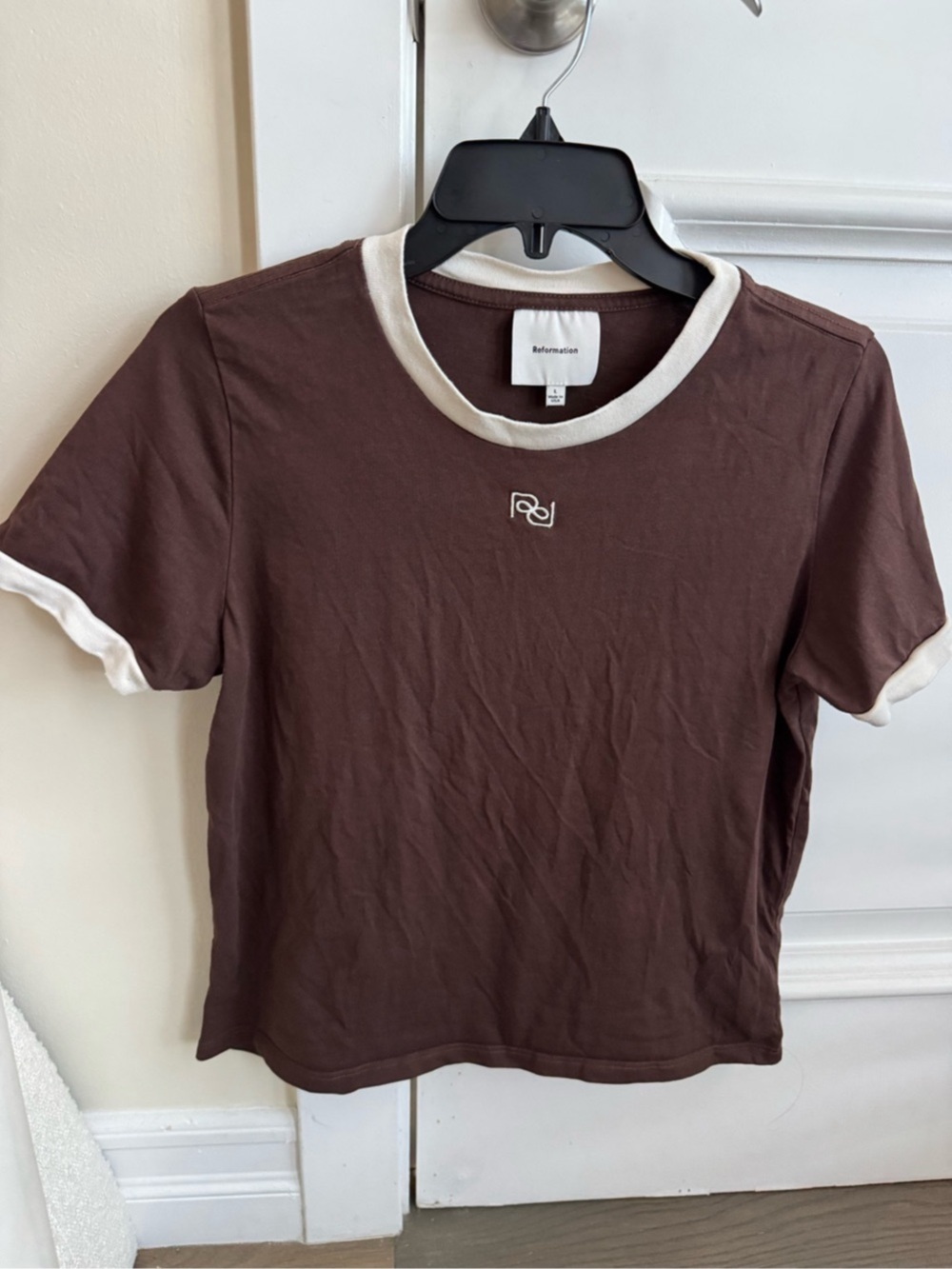 Reformation Crew Tee - Size L